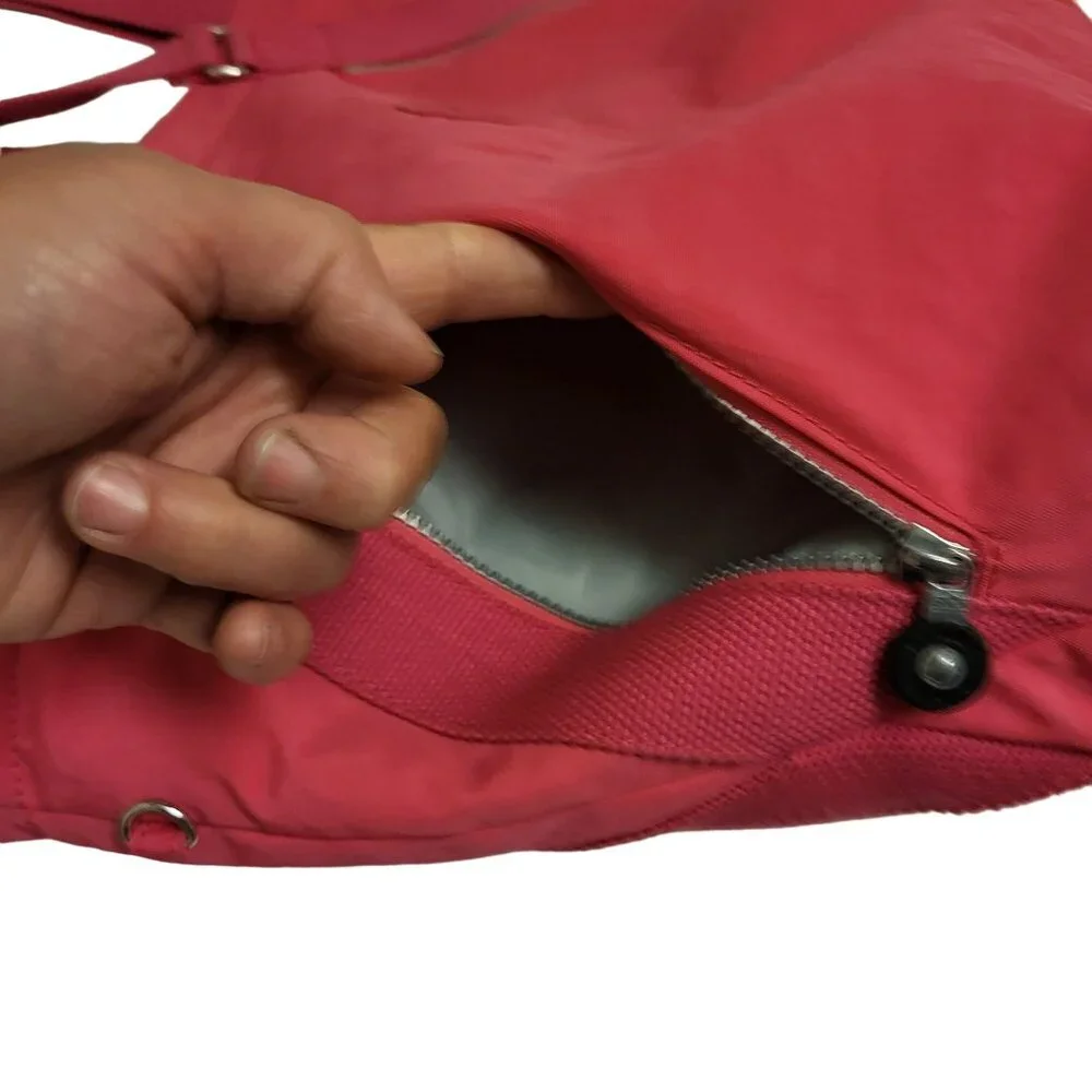 Kipling Pink Silver Laptop Messenger Bag Crossbody Travel Luggage TM2041-570